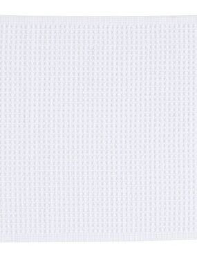 Pottery Barn White Waffle-Textured Bath Mat